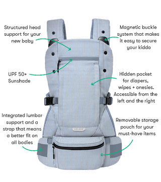 The Baby Carrier, Oxford Stripe