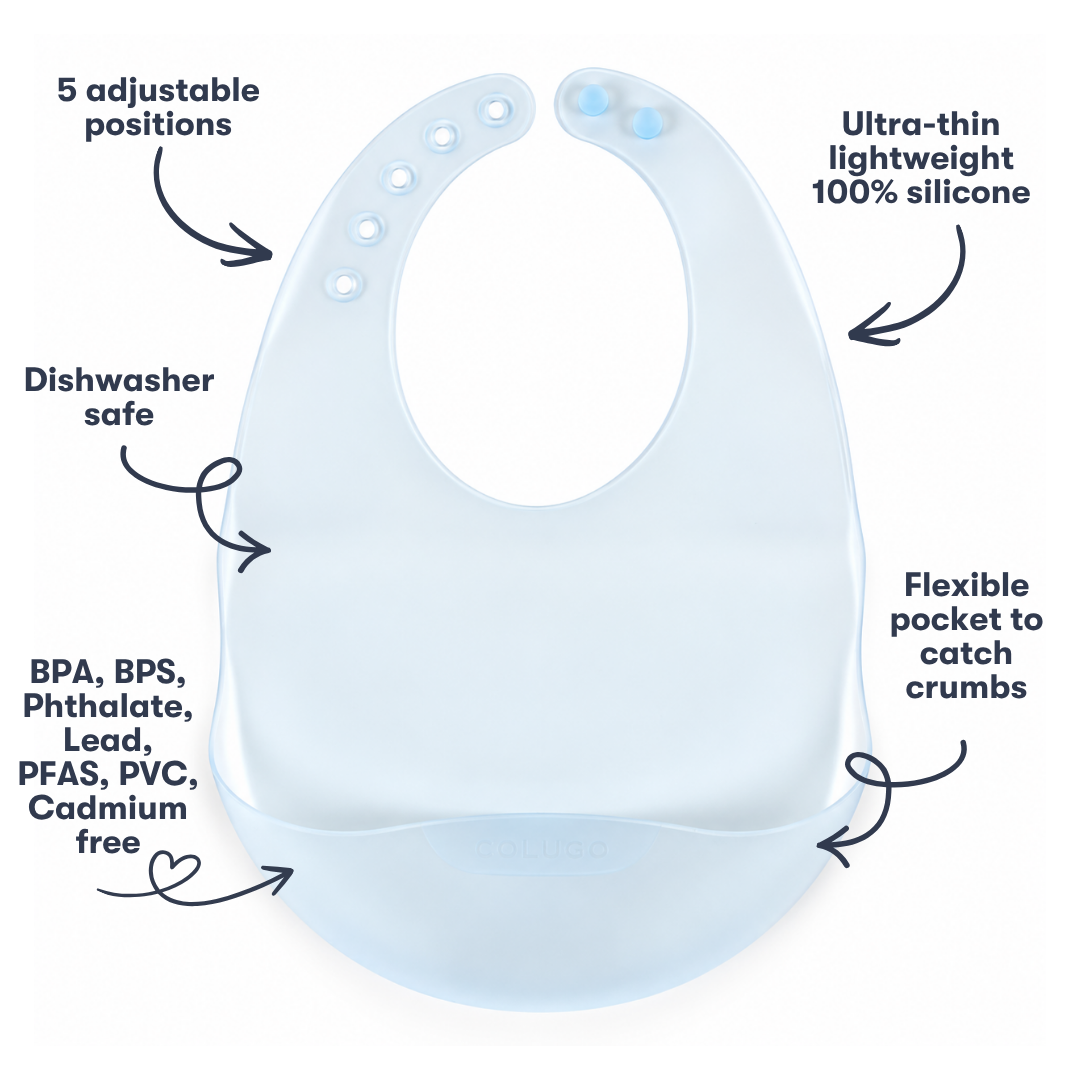 Colugo Fold and Go Silicone Bib 2 Pack