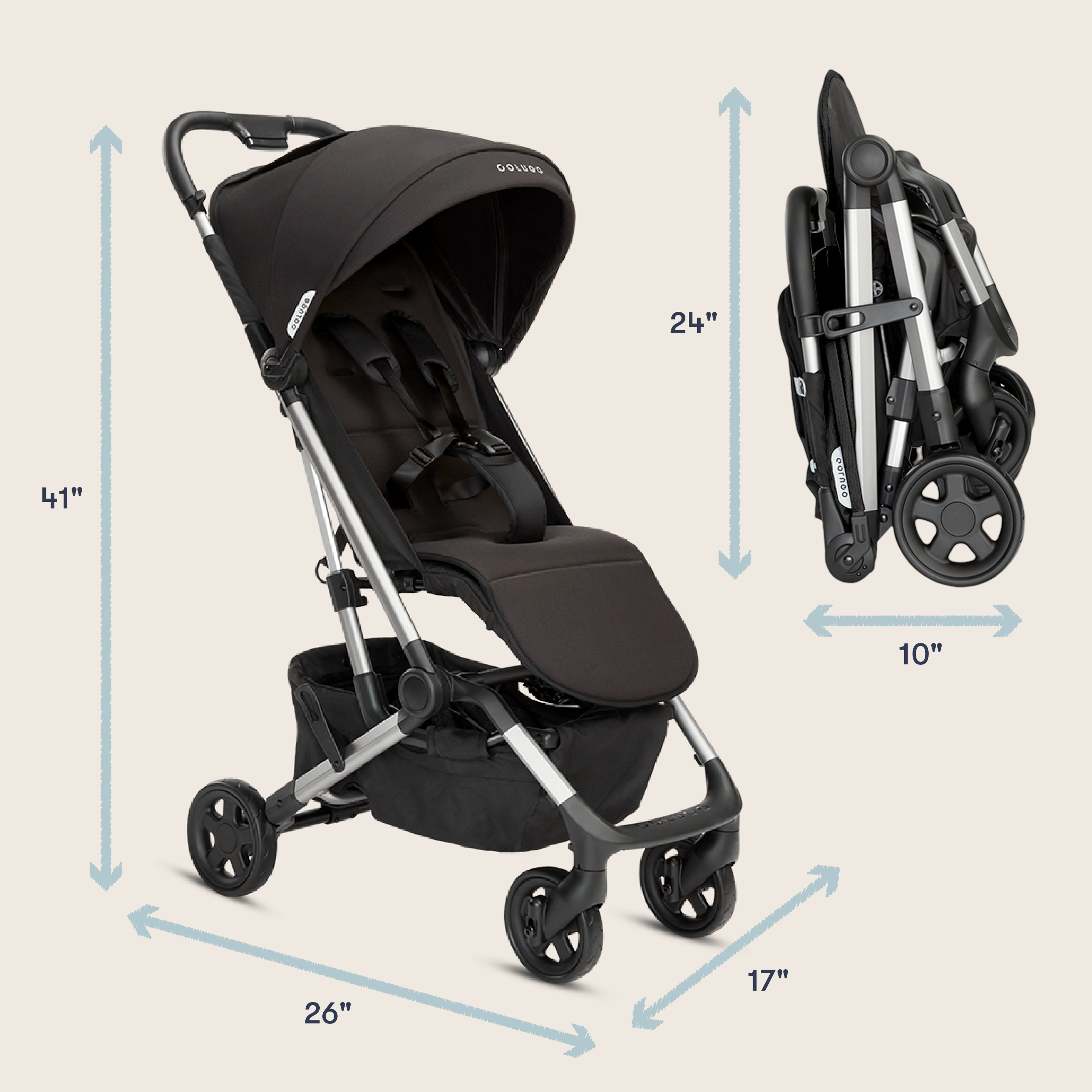 The Compact Stroller, Black