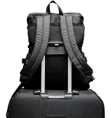 Compact Stroller and Parent Backpack Bundle in a travel setting