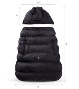 Winter Carrier Cozy, Black on Colugo Baby Carrier