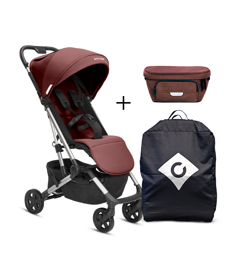 The On the Go Bundle, Cocoa stroller organizer