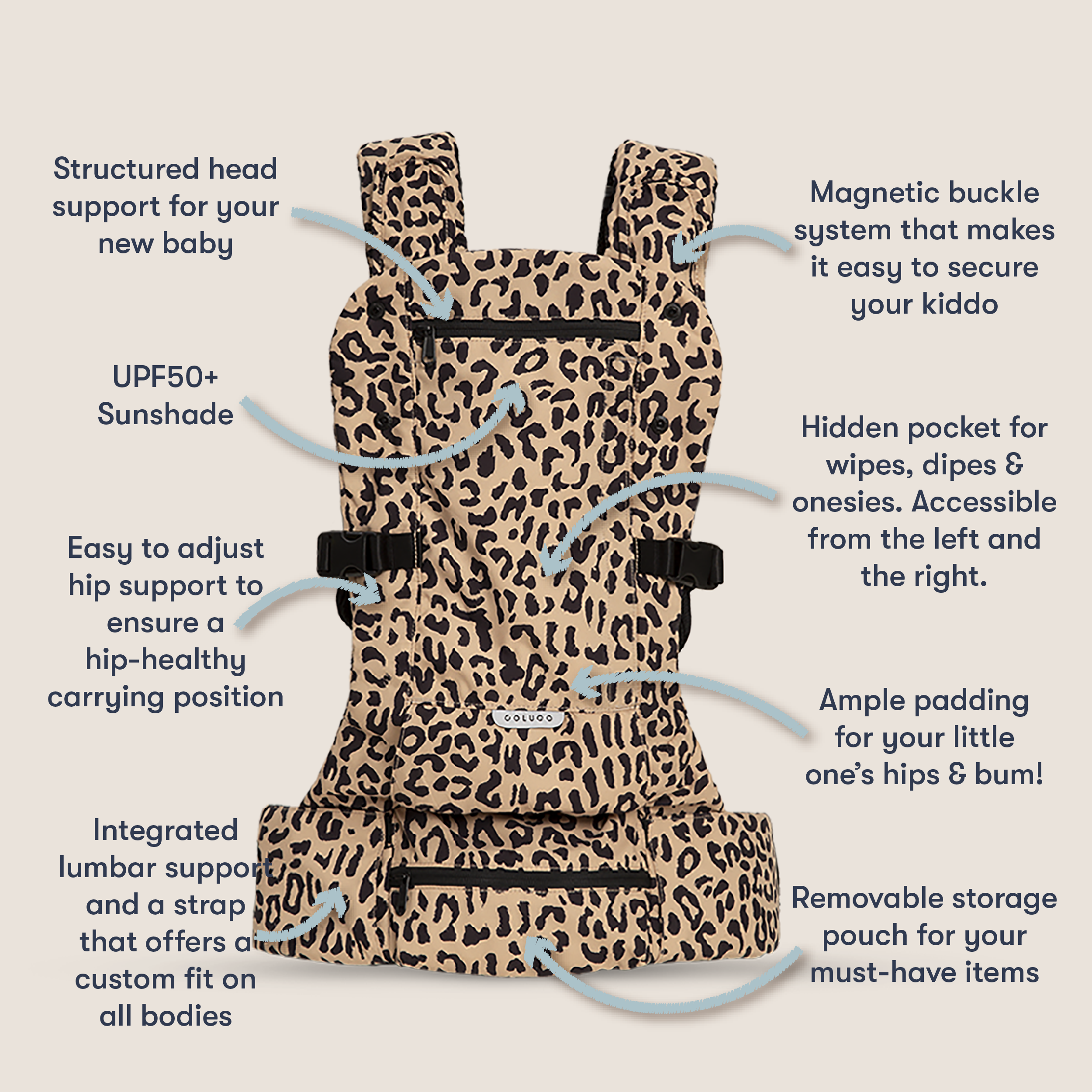 Clip on High Chair & The Baby Carrier Bundle, Wild Child