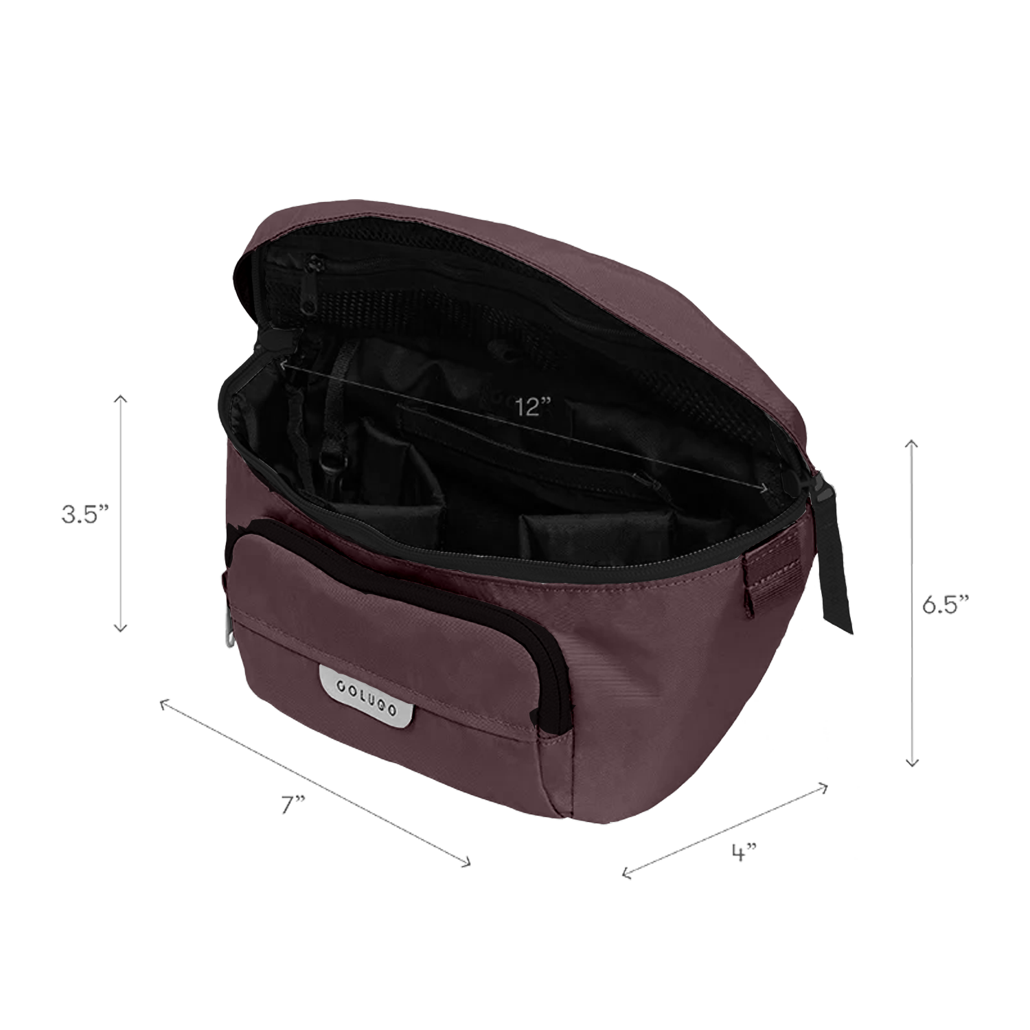 On the Go Bundle, Cocoa with zippered pockets