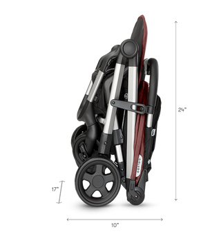 Colugo compact stroller folded with dimensions