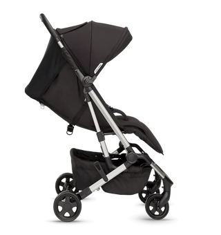 Black stroller and backpack bundle for parents with park icon