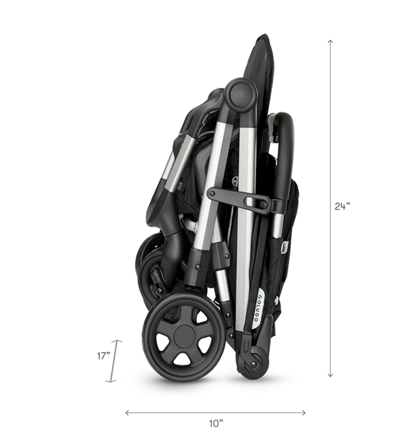 Black On the Go Bundle on stroller