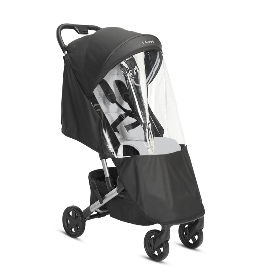 Compact Cool Grey Stroller Folded Easily with One Hand for Travel