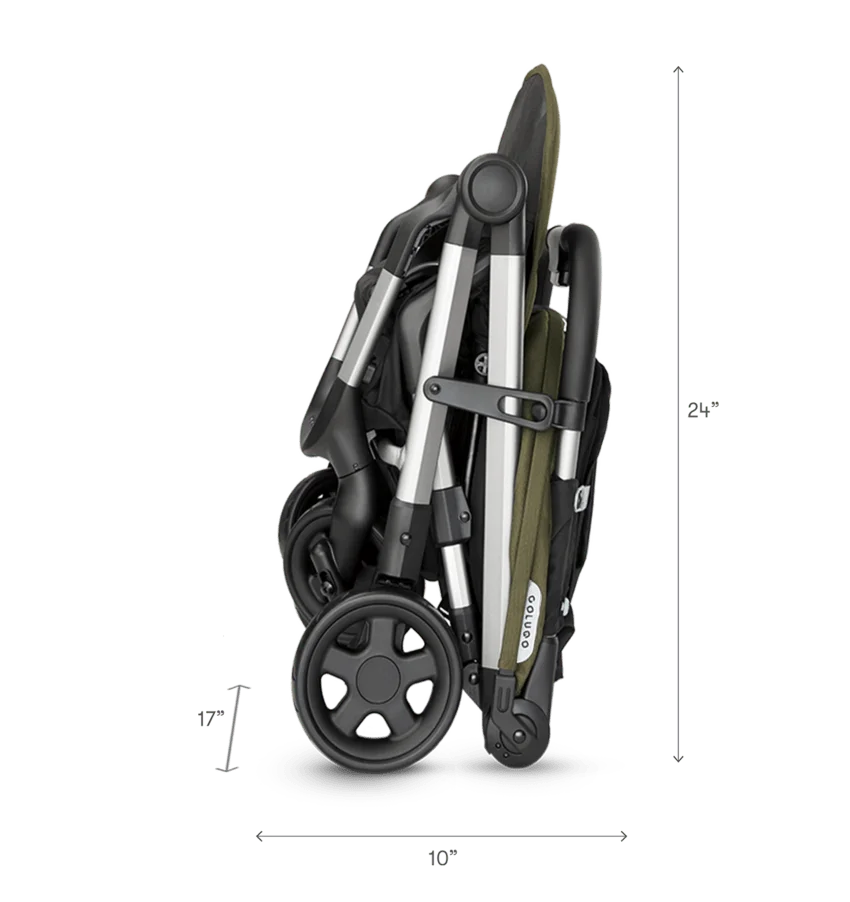 Olive parent stroller and backpack bundle