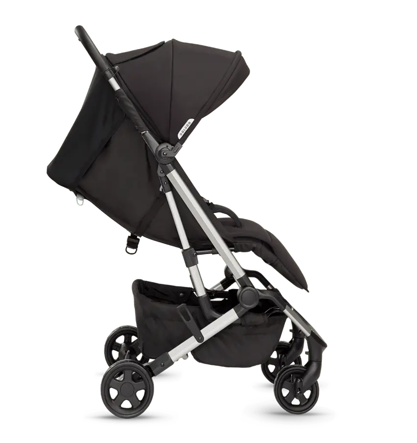 All-in-one black stroller and backpack bundle