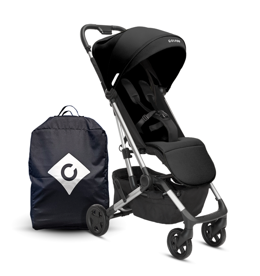 Compact stroller top travel bag