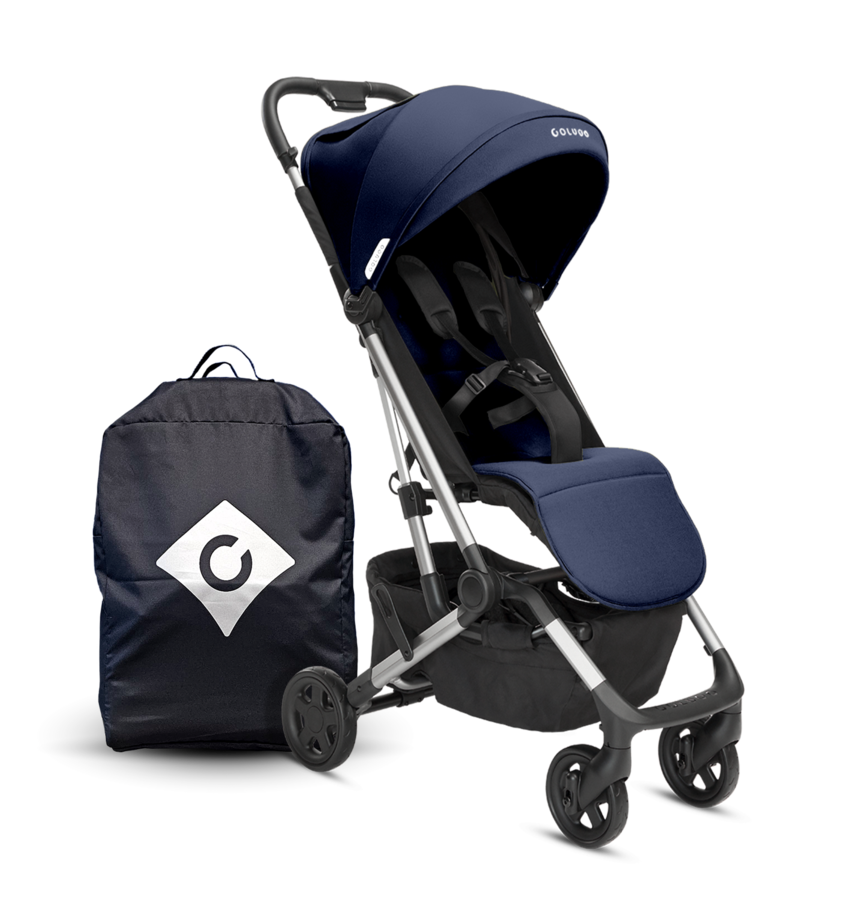 Navy Compact Travel Stroller