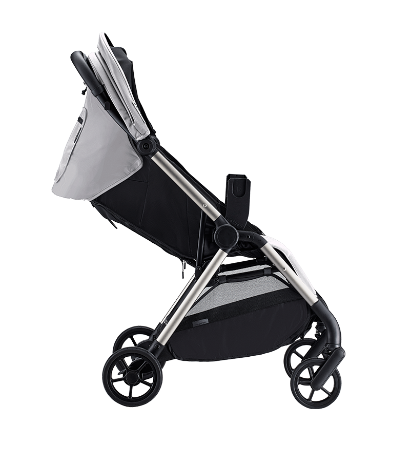 Colugo stroller with one-handed two-second fold in Cool Grey