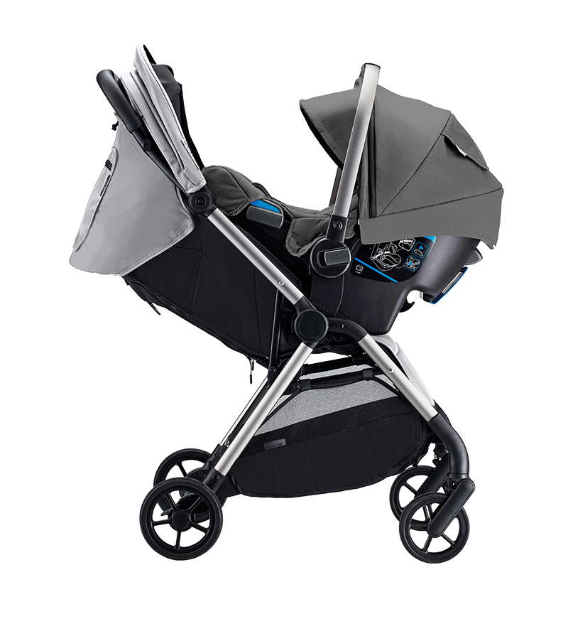 Cool Grey stroller with Fold Assist technology