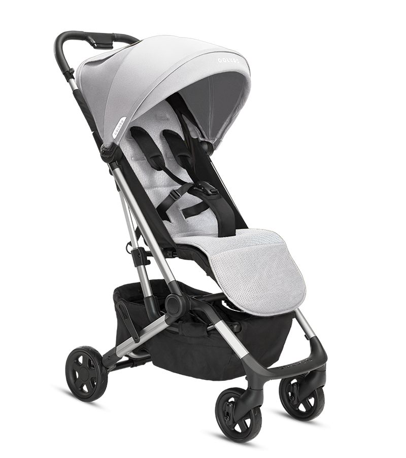 Cool Grey Compact Stroller handlebar view