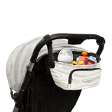 The On the Go Organizer, Dune Zebra attached to a Colugo stroller