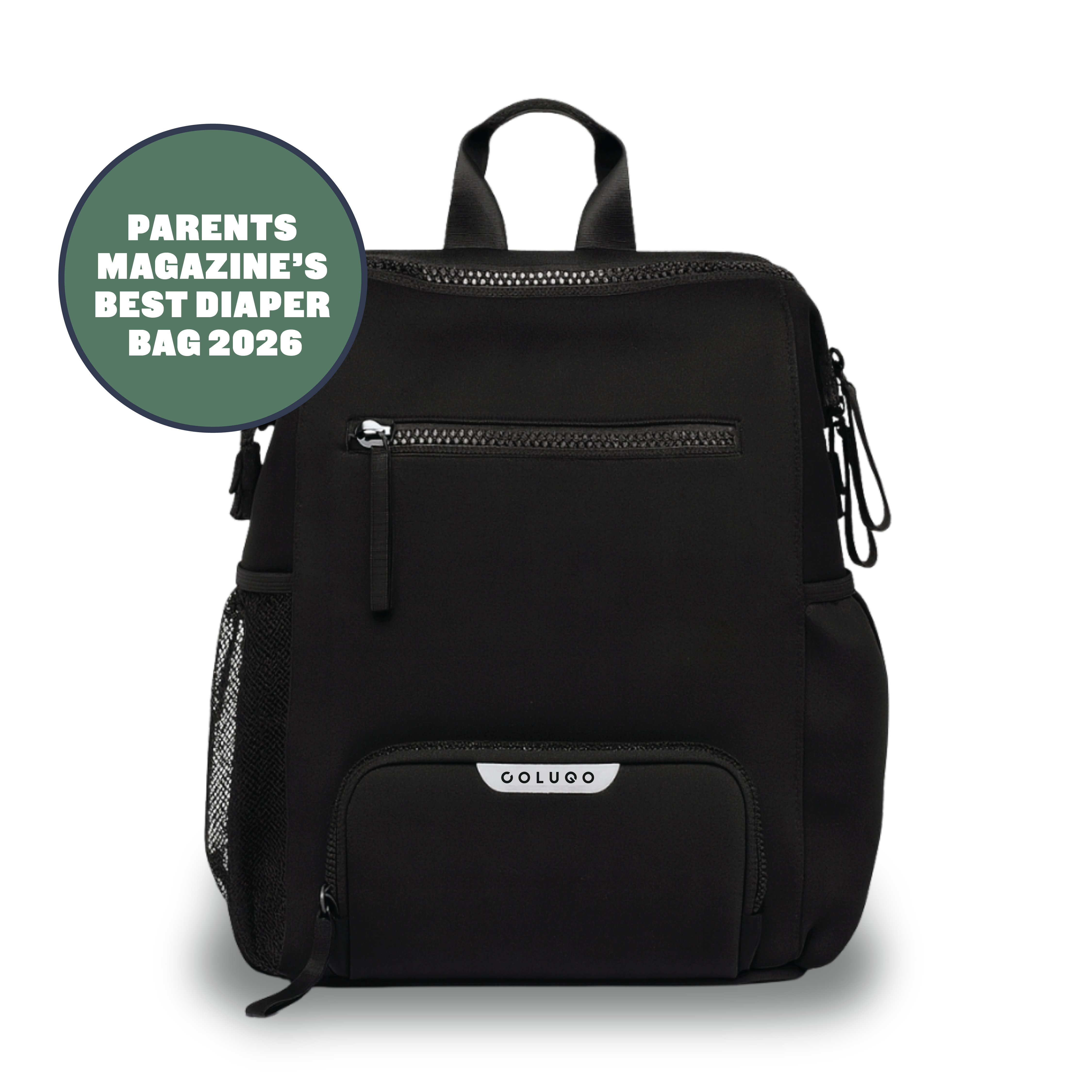 bumpy mini backpack black Colugo Neoprene Parent Backpack – Stylish Diaper Bag for Travel, Work & Everyday Use