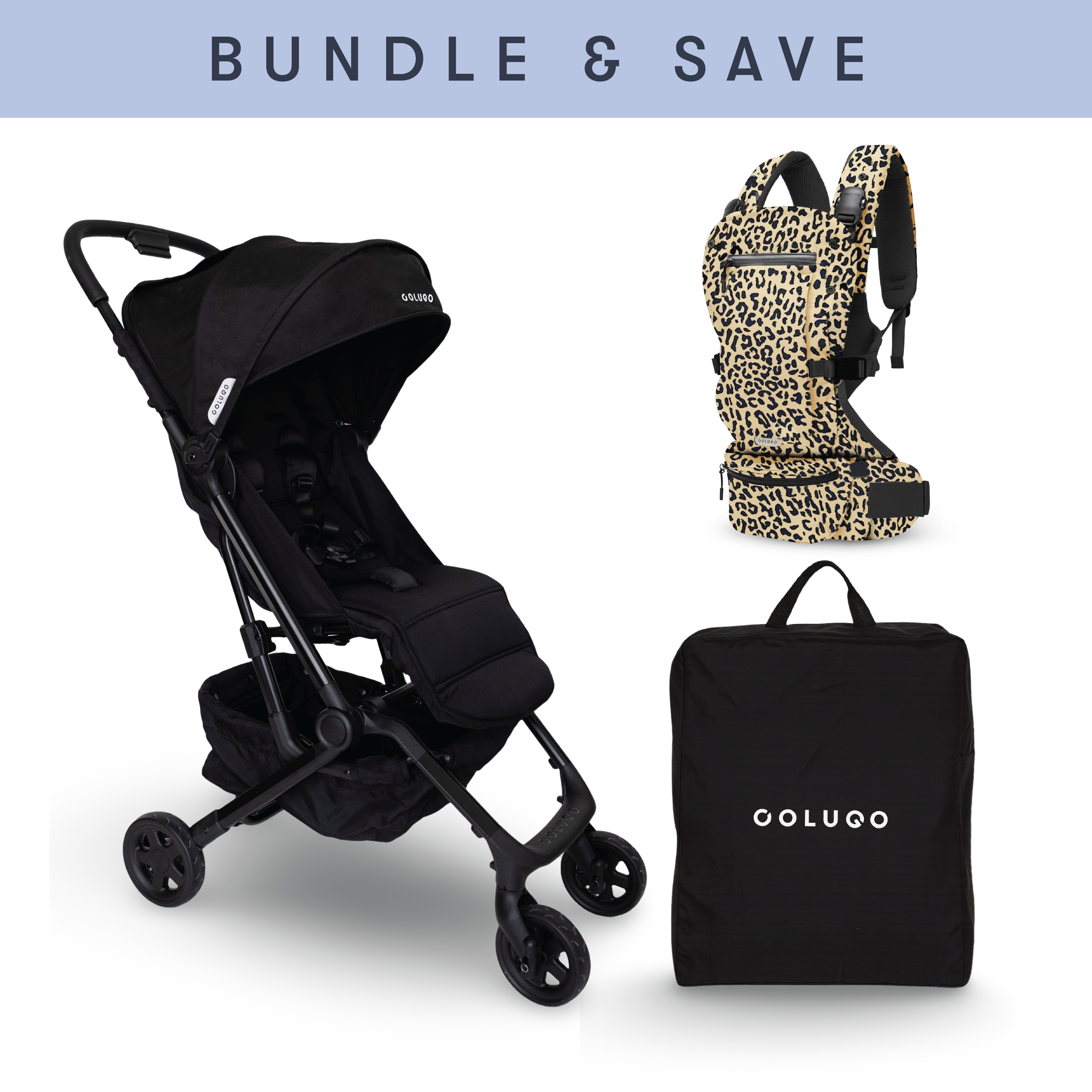 The Compact Stroller+ & The Baby Carrier Bundle, Wild Child
