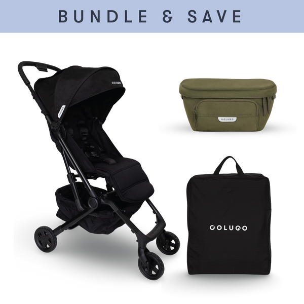 The Compact Stroller+ On the Go Organizer Bundle, Olive – Colugo