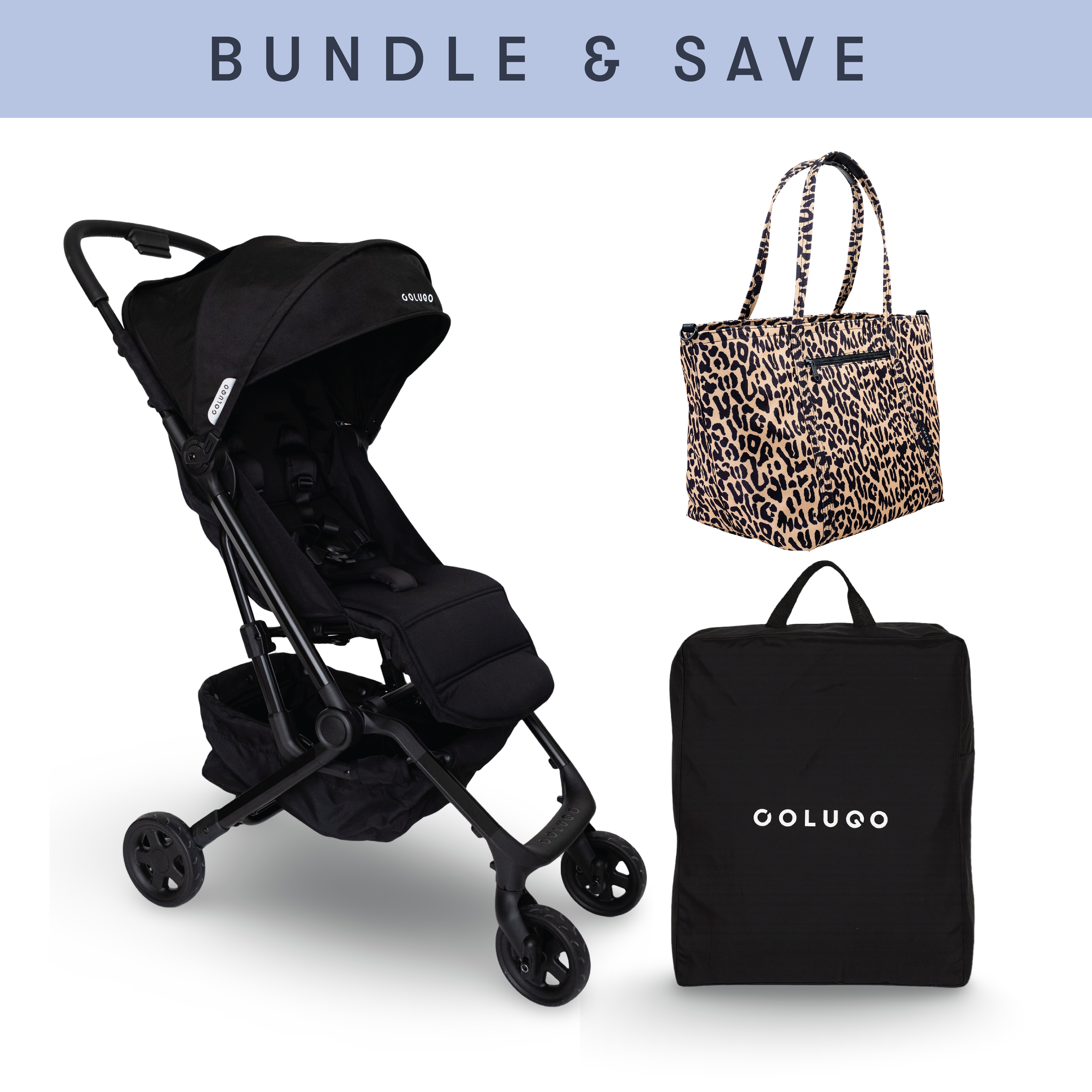 The Compact Stroller+ & The Diaper Tote Bundle, Wild Child
