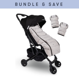 The Compact Stroller+ & Cozy Deluxe Bundle, Cool Grey
