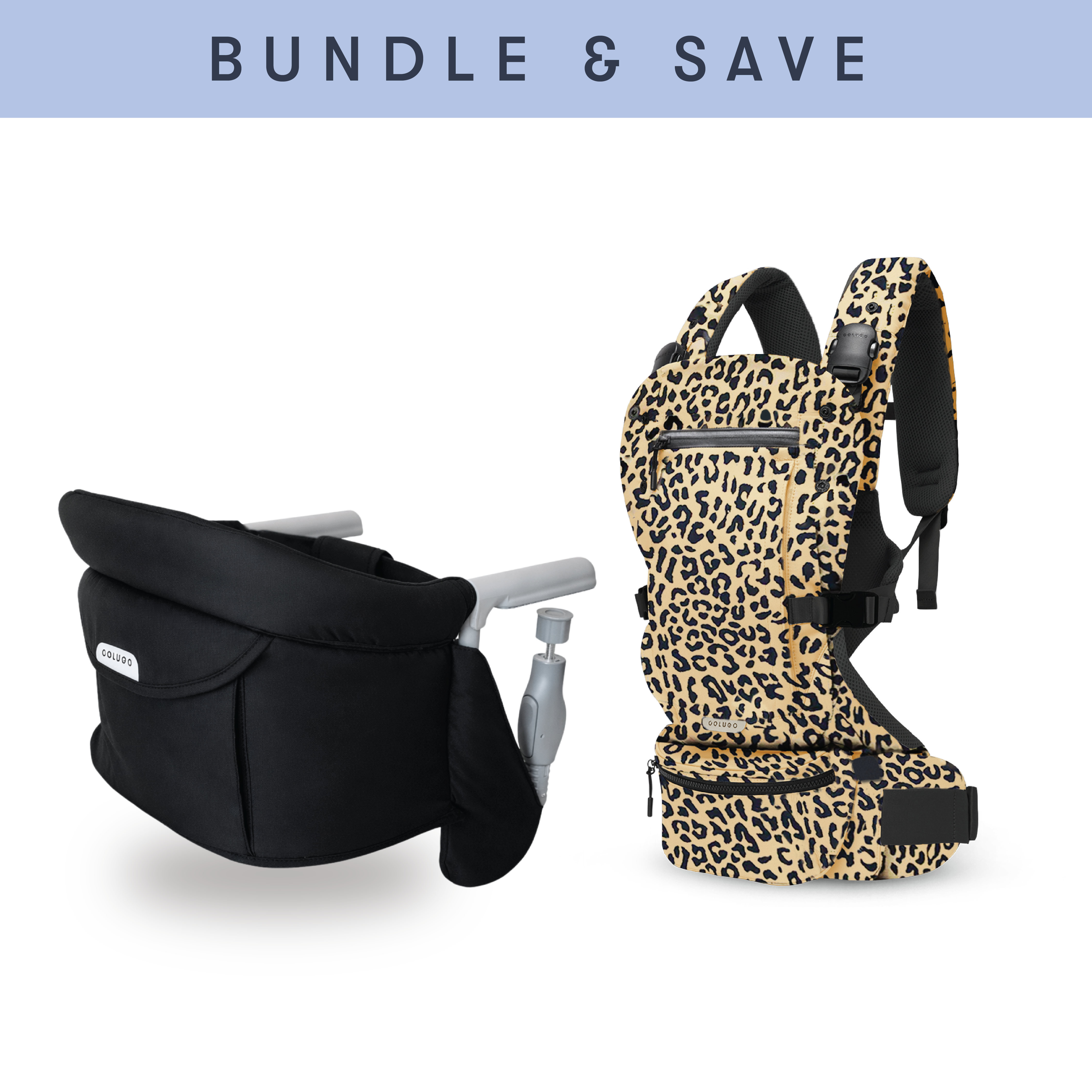 Clip on High Chair & The Baby Carrier Bundle, Wild Child
