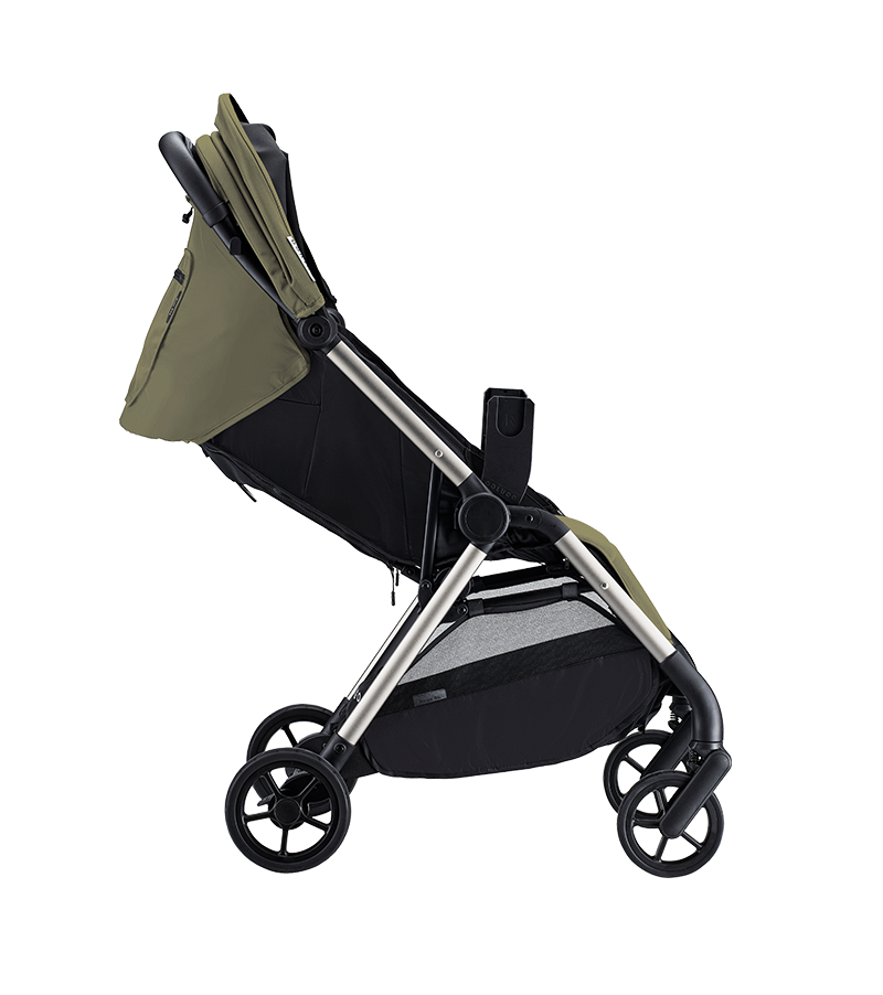 Colugo stroller with one-handed two-second fold in Olive