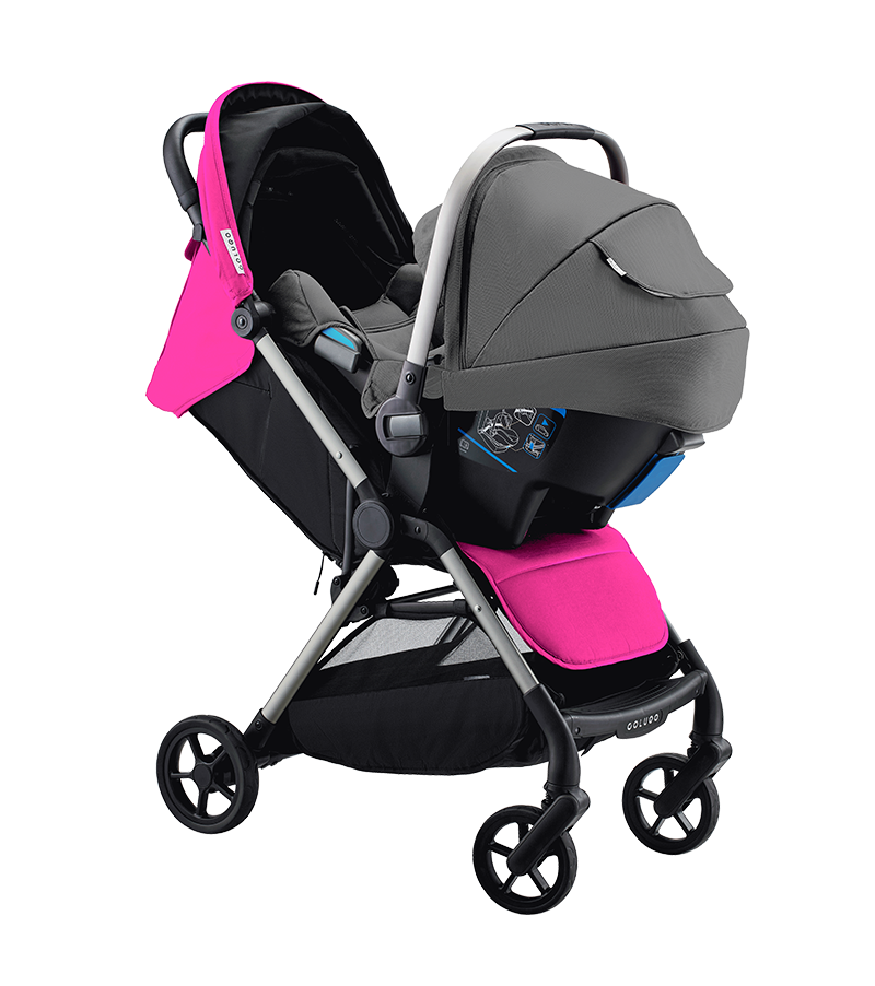 Colugo The One Stroller in Knockout Pink