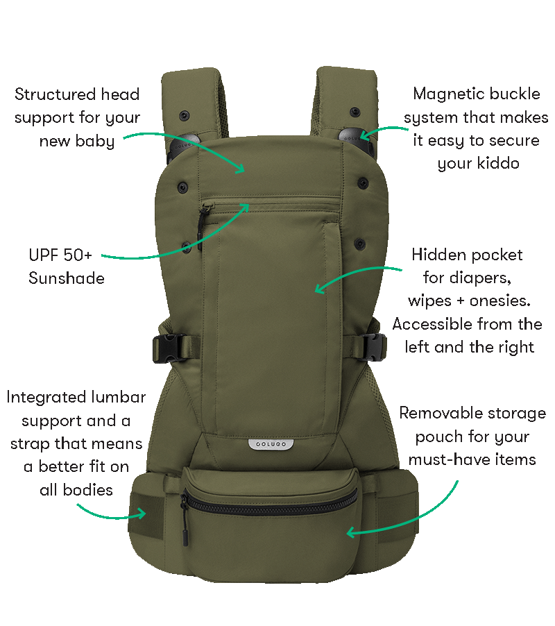 Ergonomically designed The Baby Carrier, Olive