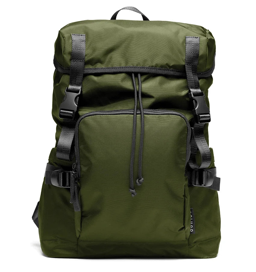 Olive compact stroller and versatile parent backpack