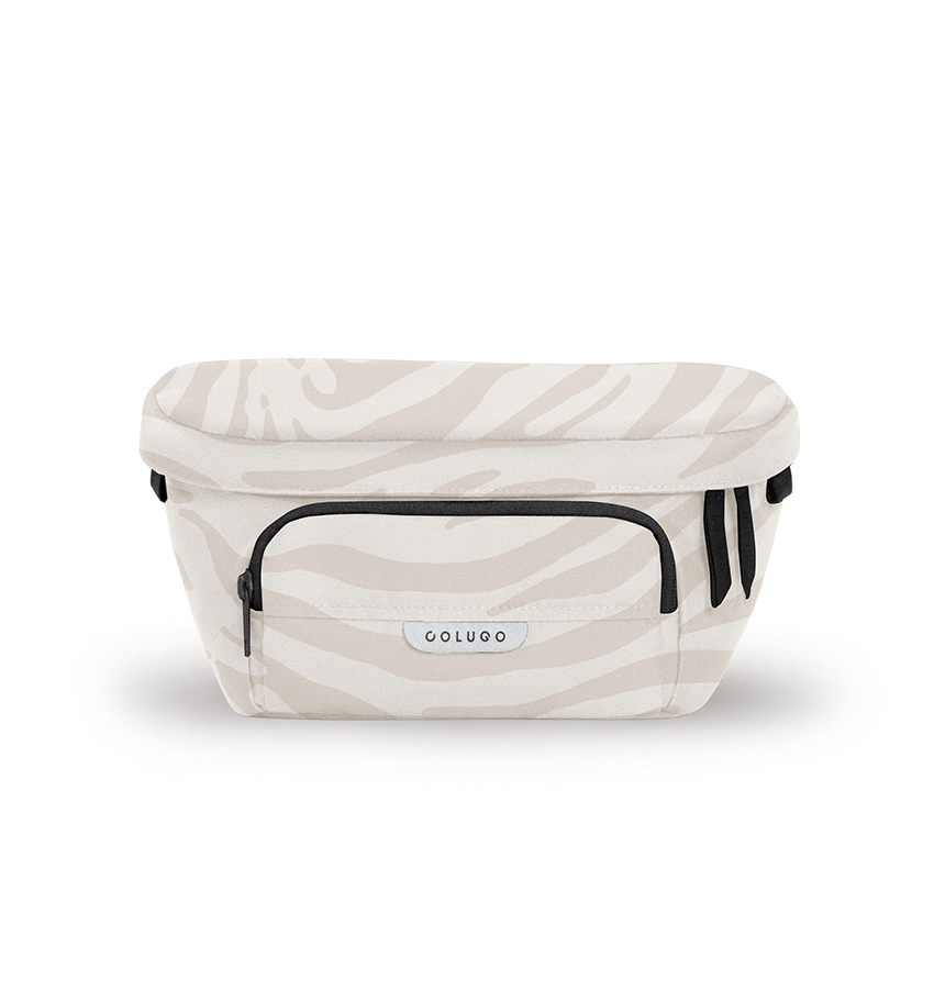 On the Go Bundle, Dune Zebra in fanny pack mode