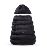 Hands-free warmth with Black Carrier Cozy