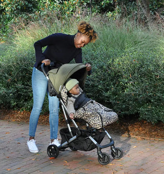 Wild Child Cozy with stroller outdoors