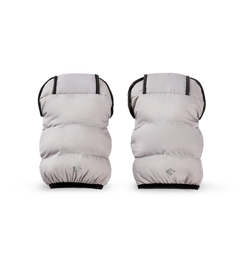 Cool Grey Cozy Mittens for stroller