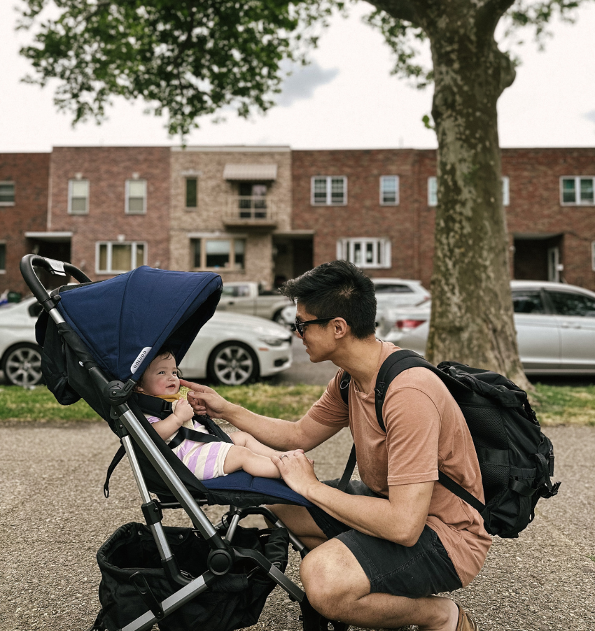 Navy Travel-Friendly Stroller