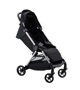 The One Stroller in black with car seat adaptors