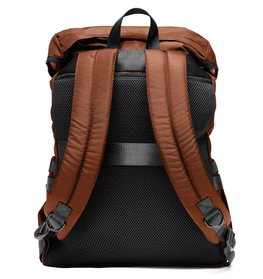 Ergonomic straps on The Parent Backpack, Cocoa