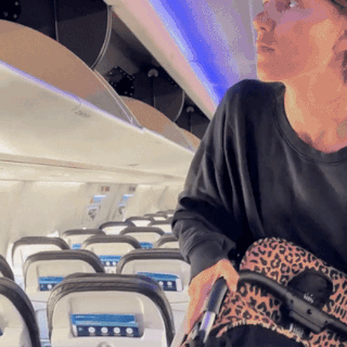 compact stroller when collapsed fits easily in the overhead bin of an airplane
