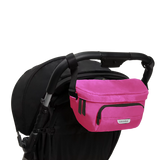 The On the Go Organizer, Raspberry used as a fanny pack