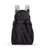 Packable Black Carrier Mac for windy or rainy weather